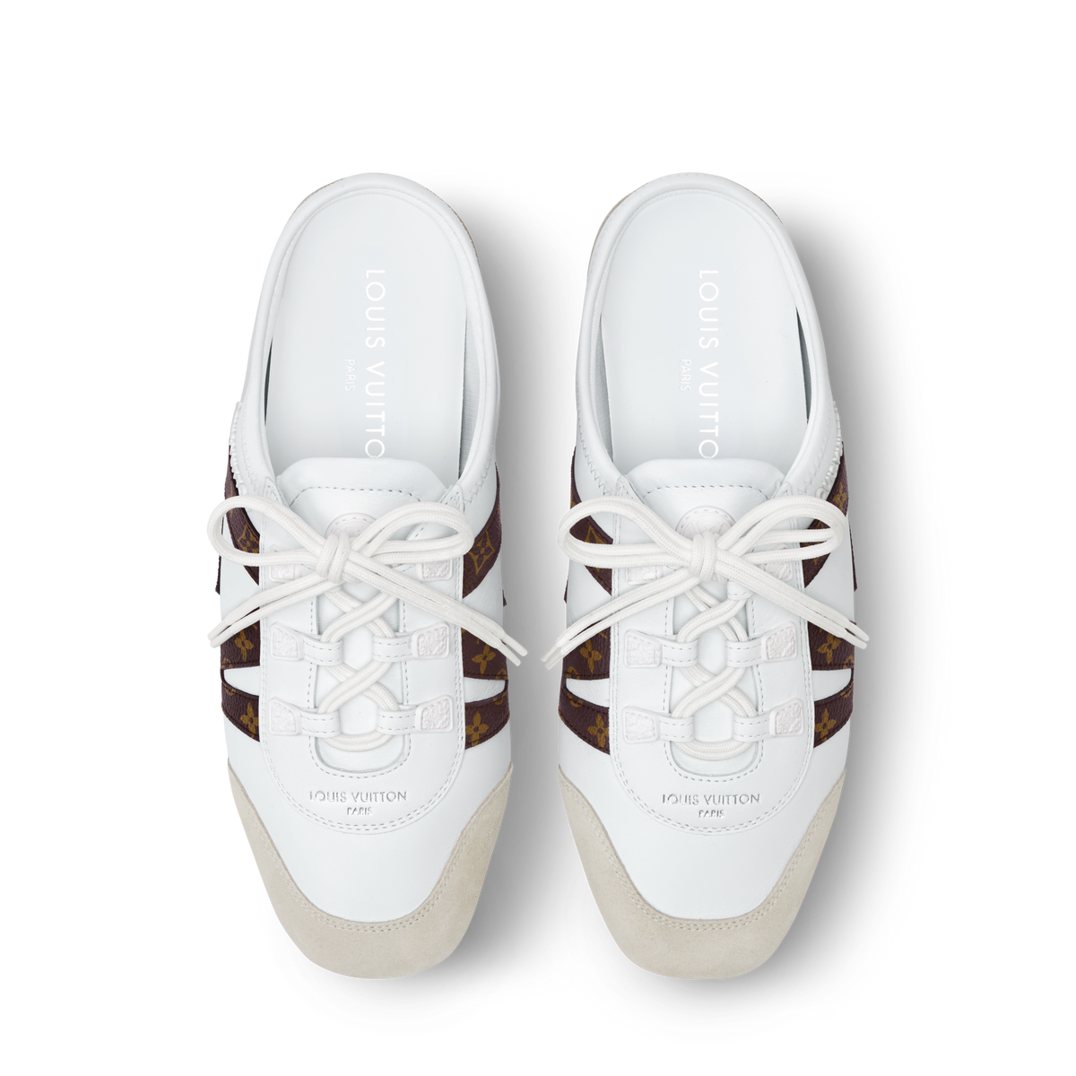 LV Sneakerina Open Back White Interior