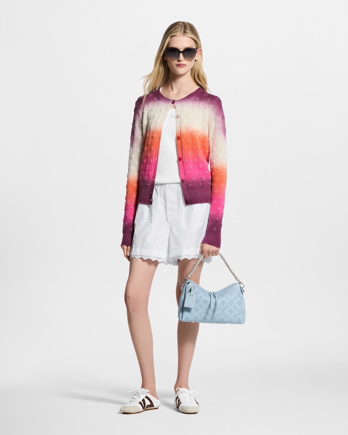 LV Sneakerina Open Back White Look