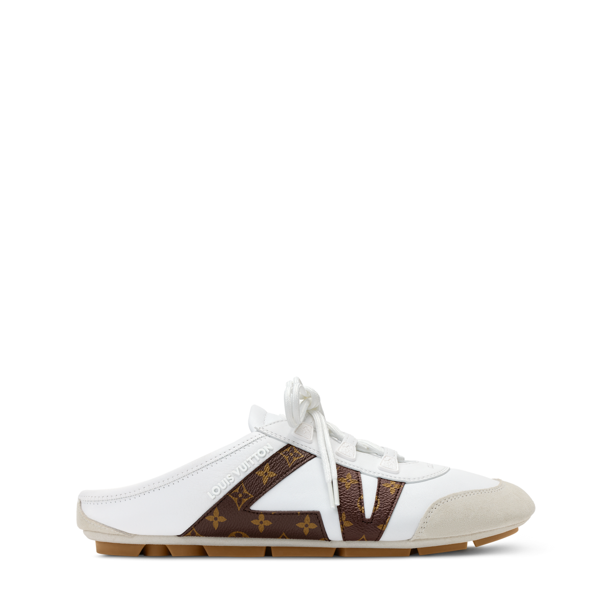 LV Sneakerina Open Back White Side