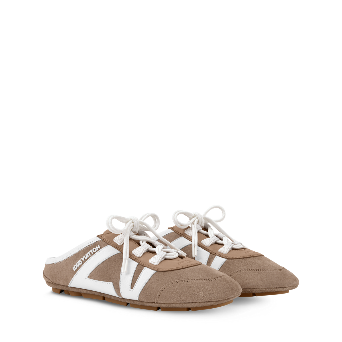 LV Sneakerina Open Back Hazelnut Brown Front