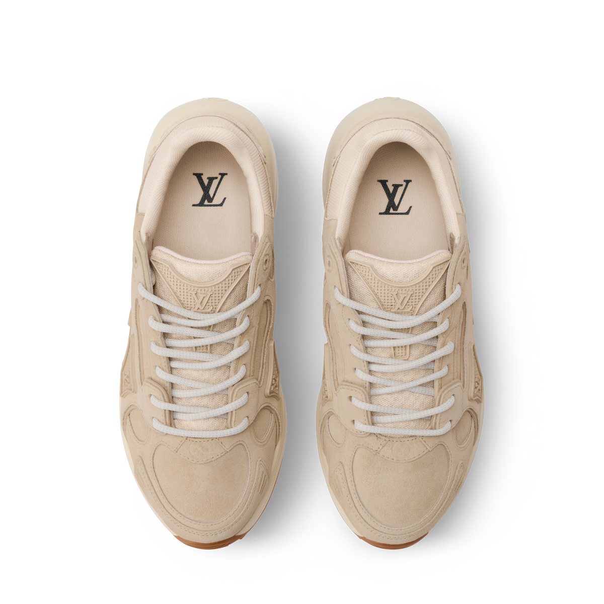 LV Olympia Suede Sneaker Beige Interior