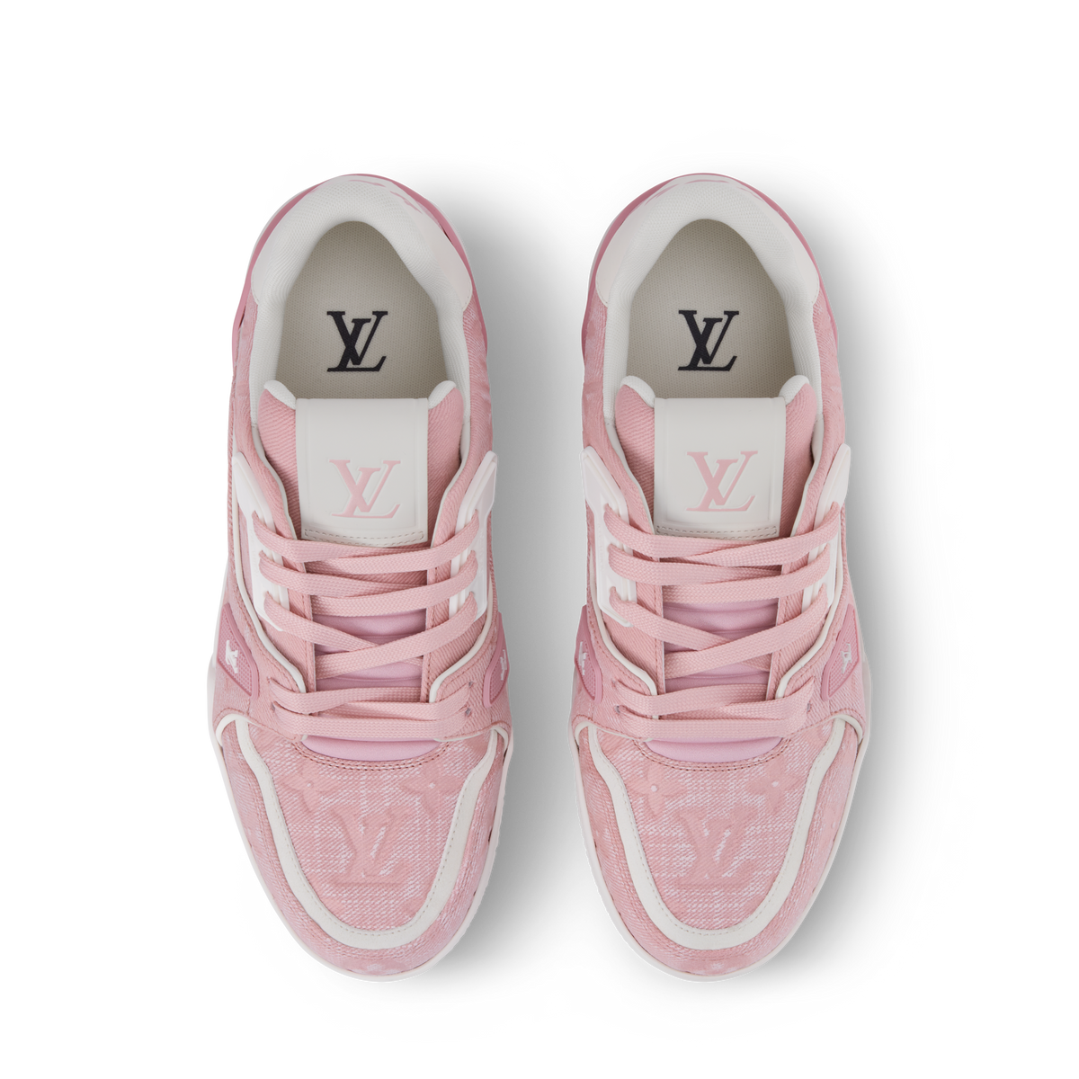 LV Trainer Sneaker Pink Interior