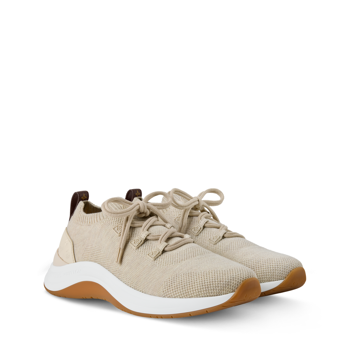 LV Wavelight Knitted Sneaker Beige Front