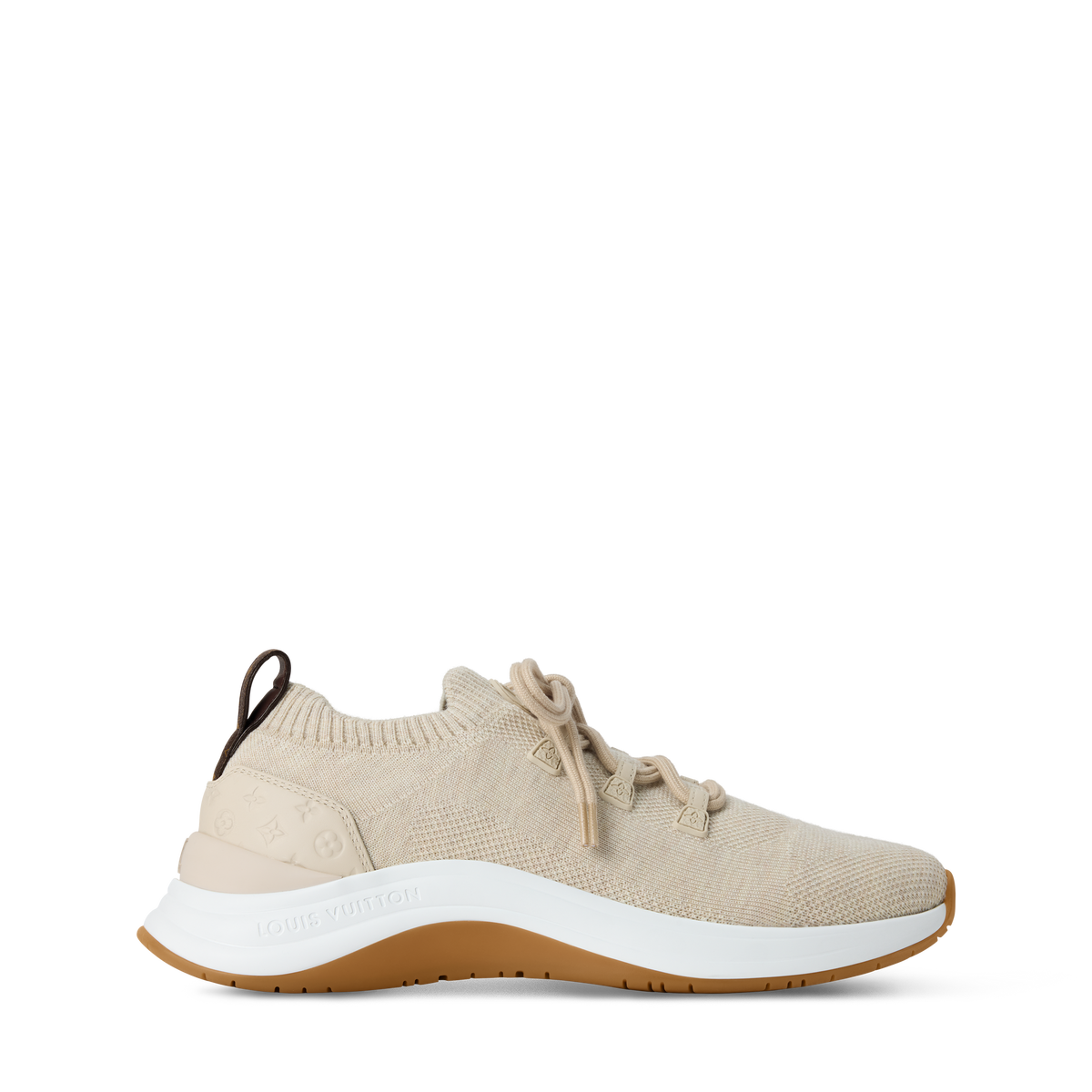 LV Wavelight Knitted Sneaker Beige Side