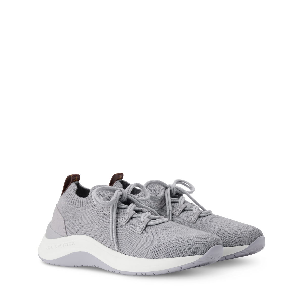 LV Wavelight Knitted Sneaker Gray Front