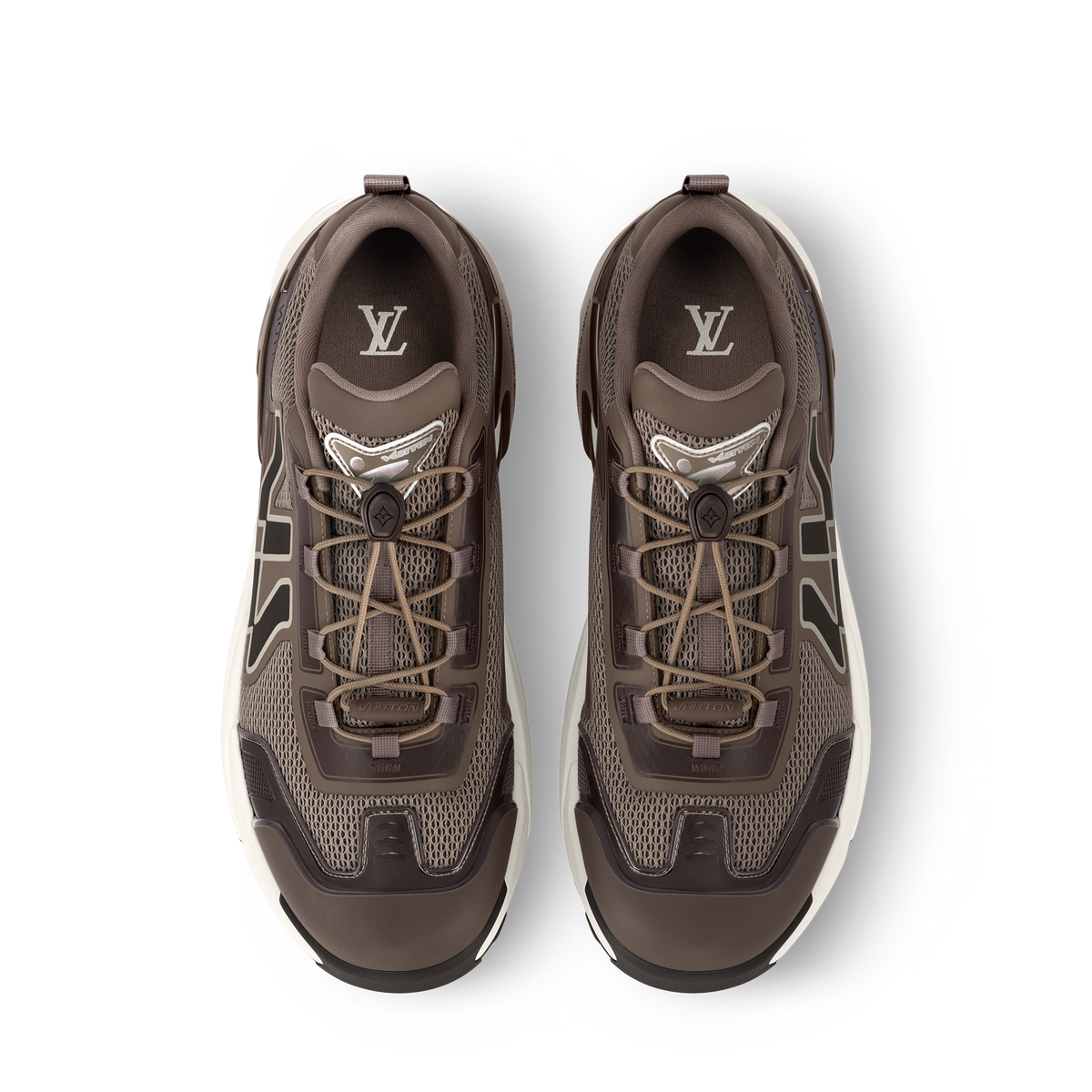LV Runner Tatic Sneaker Marron Interior