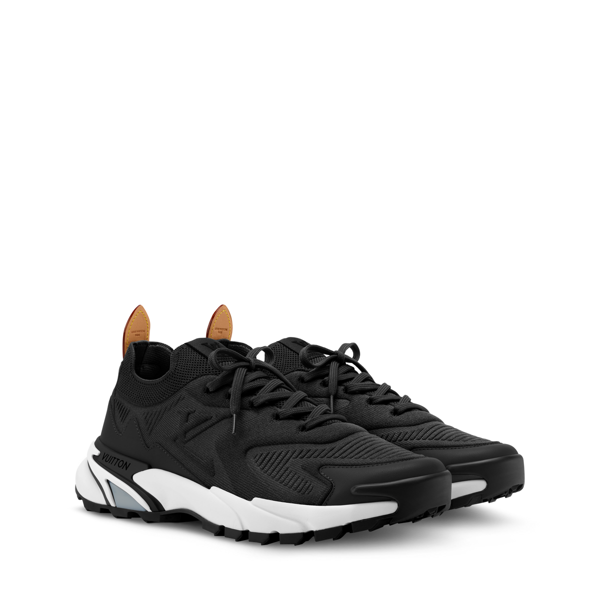 LV Tatic Knit Sneaker Black/White Front