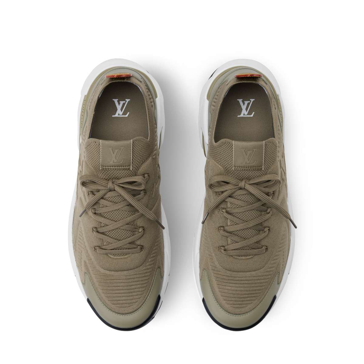 LV Tatic Knit Sneaker Kaki Interior