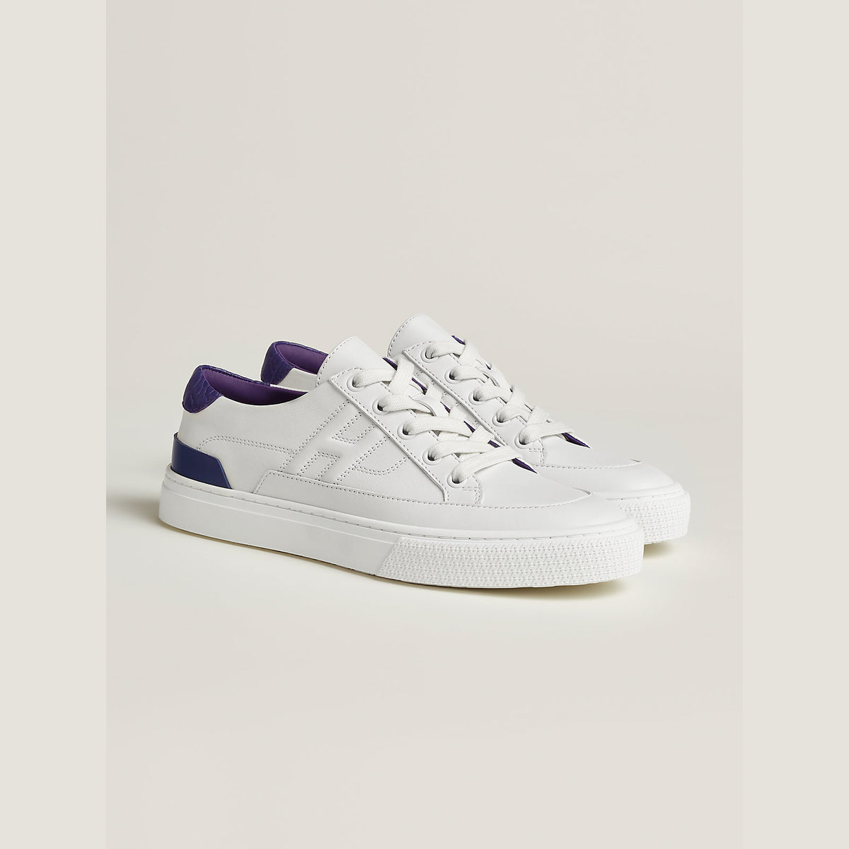 Women's Deep Sneaker Blanc / Violet Majorette