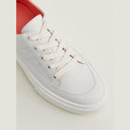 Women's Deep Sneaker Blanc / Orange Joey