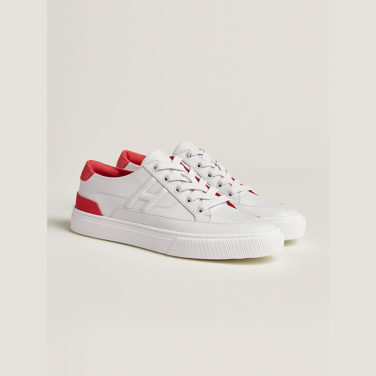 Women's Deep Sneaker Blanc / Rouge Grenadine