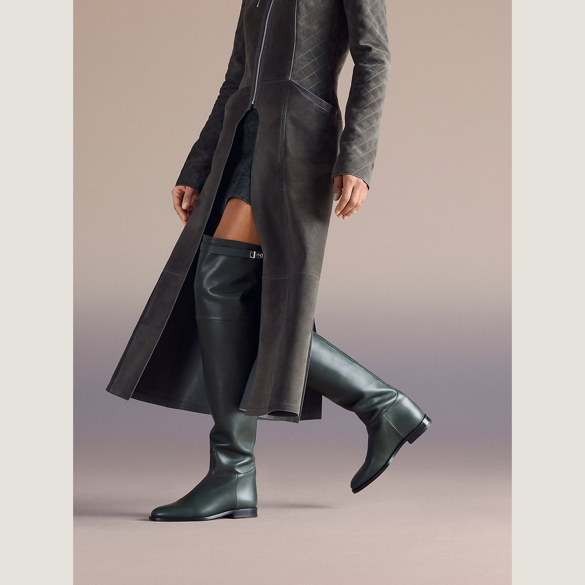 Women's High Boot Vert Anglais