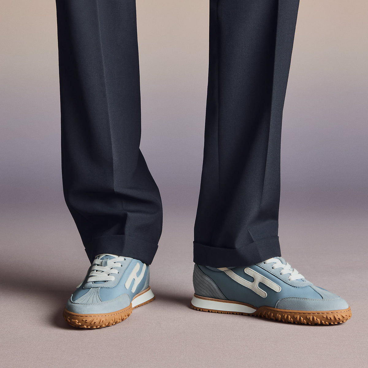 Women's Jet Sneaker Bleu Galet / Blanc