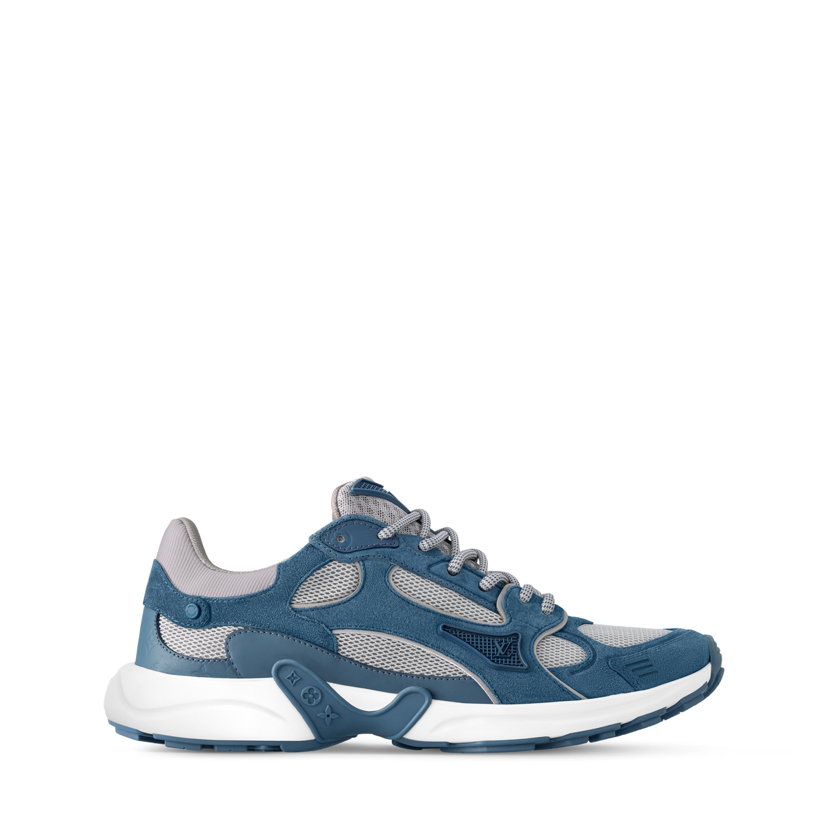 LV Olympia Suede Sneaker Blue