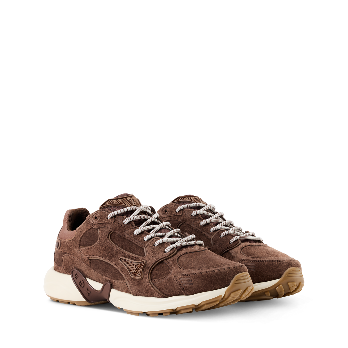 LV Olympia Suede Sneaker Marron front