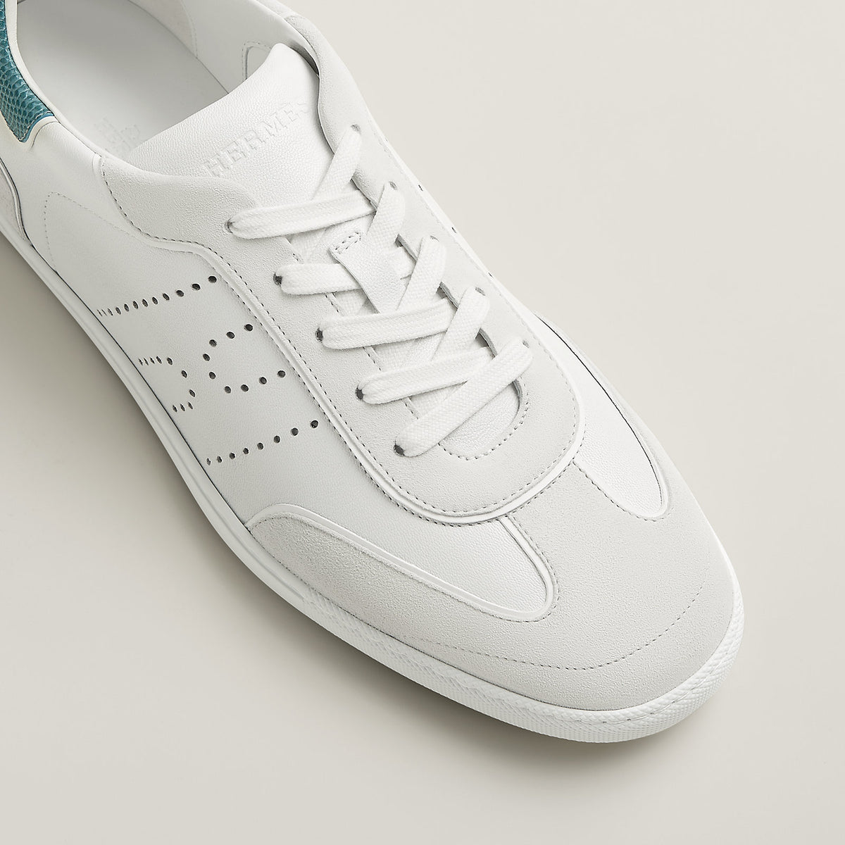 Men's Match Sneaker Blanc / Bleu Pinède