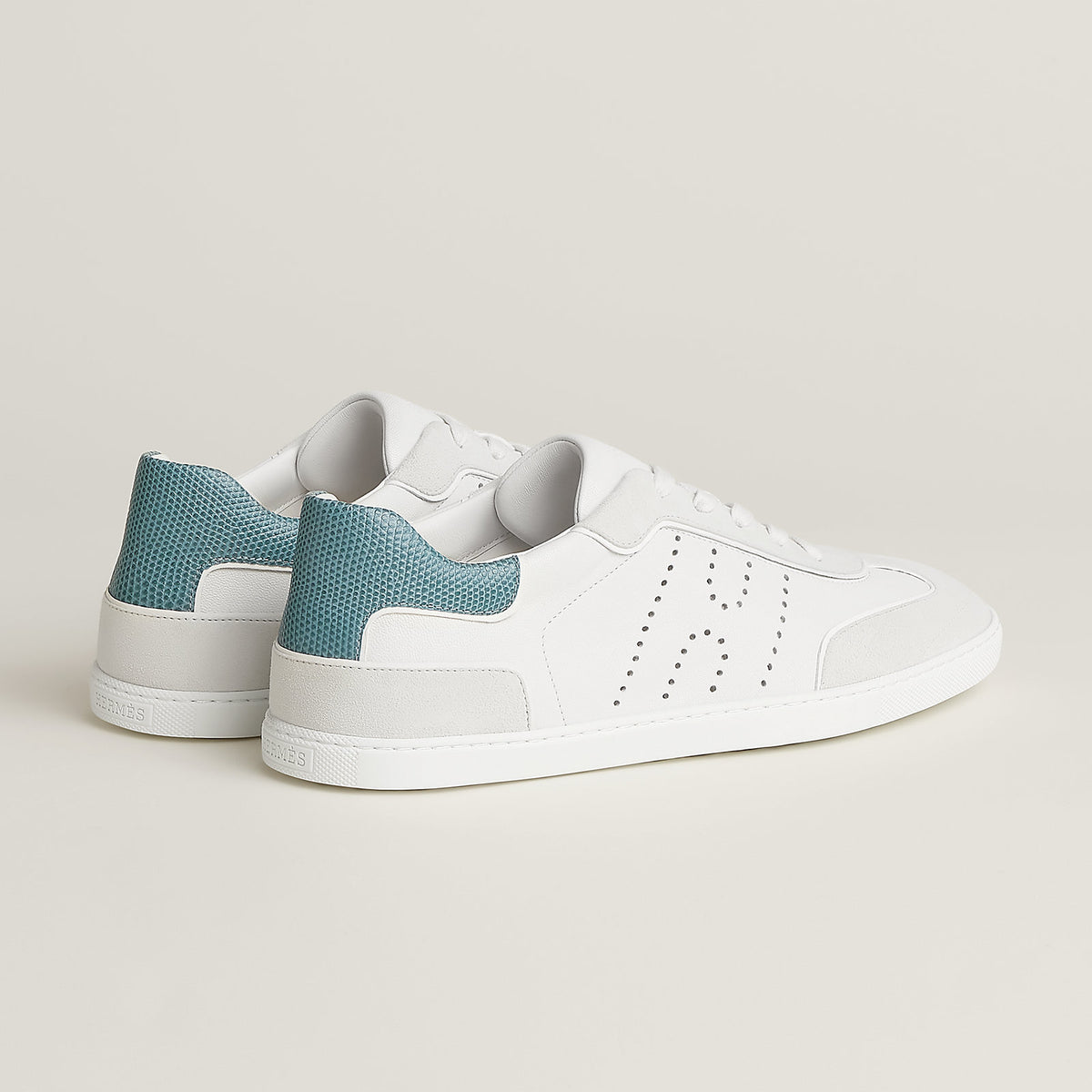 Men's Match Sneaker Blanc / Bleu Pinède