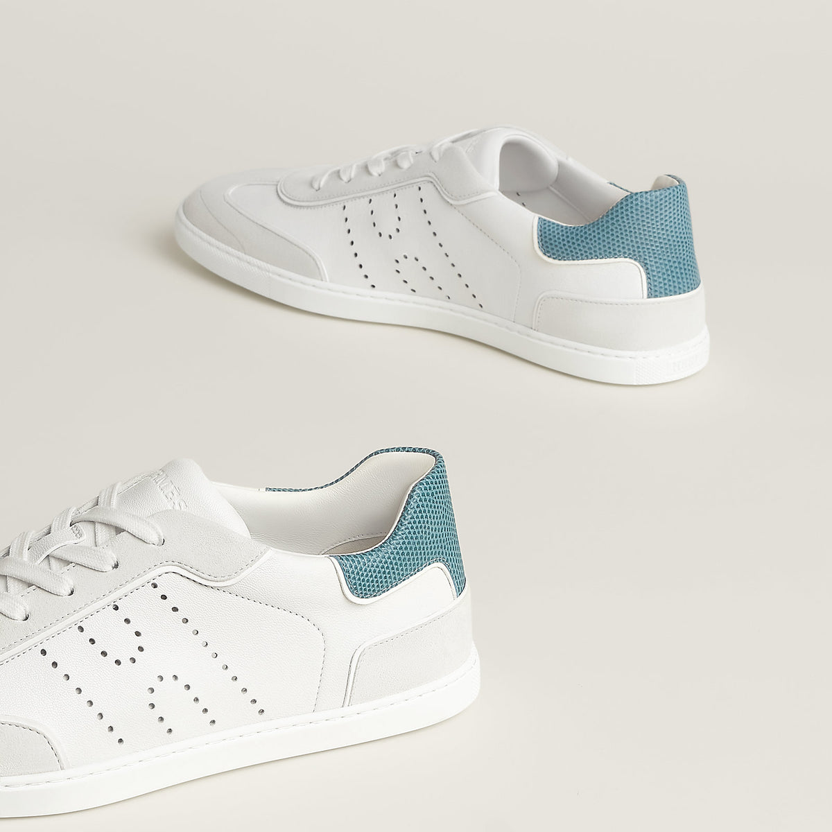 Men's Match Sneaker Blanc / Bleu Pinède