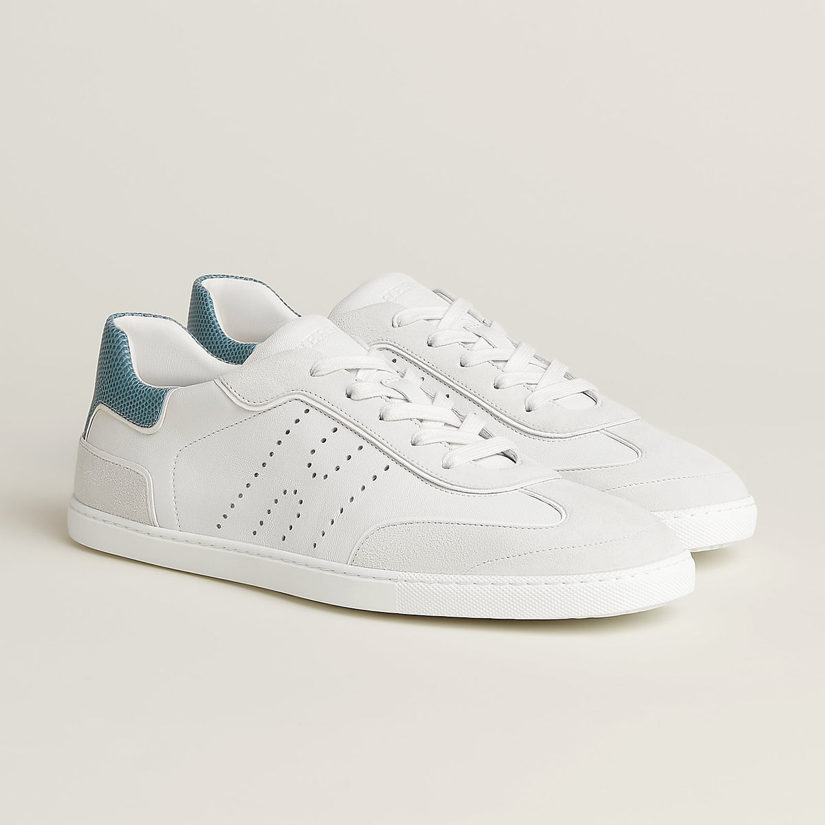 Men's Match Sneaker Blanc / Bleu Pinède