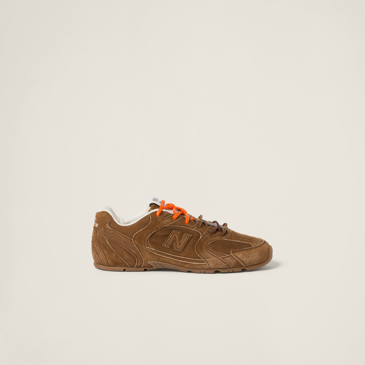 New Balance x Miu Miu 530 SL Cinnamon Suede Sneakers