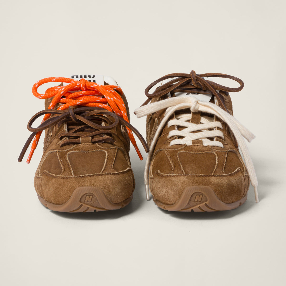 New Balance x Miu Miu 530 SL Cinnamon Suede Sneakers