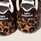 New Balance x Miu Miu 530 SL Honey/Brown Printed Leather and Technical Fabric Sneakers