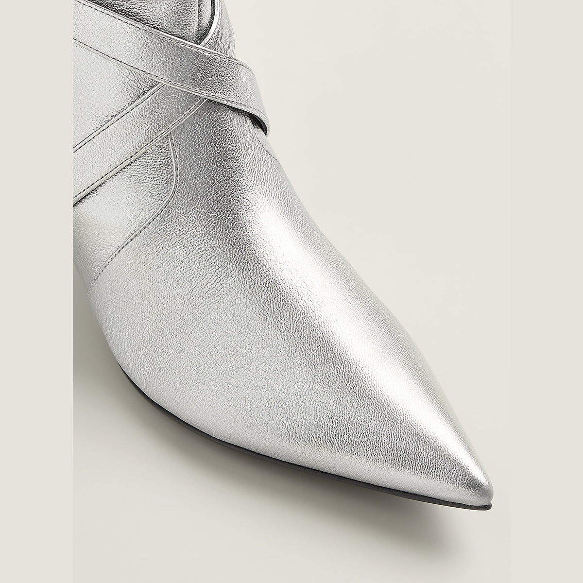 Women's Nice Ankle Boot Gris Argenté