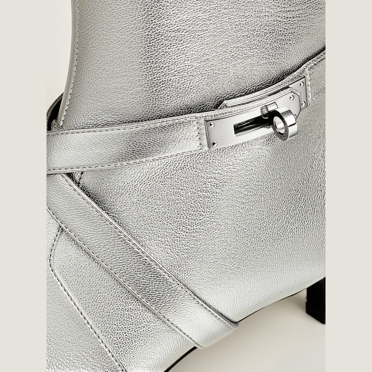 Women's Nice Ankle Boot Gris Argenté