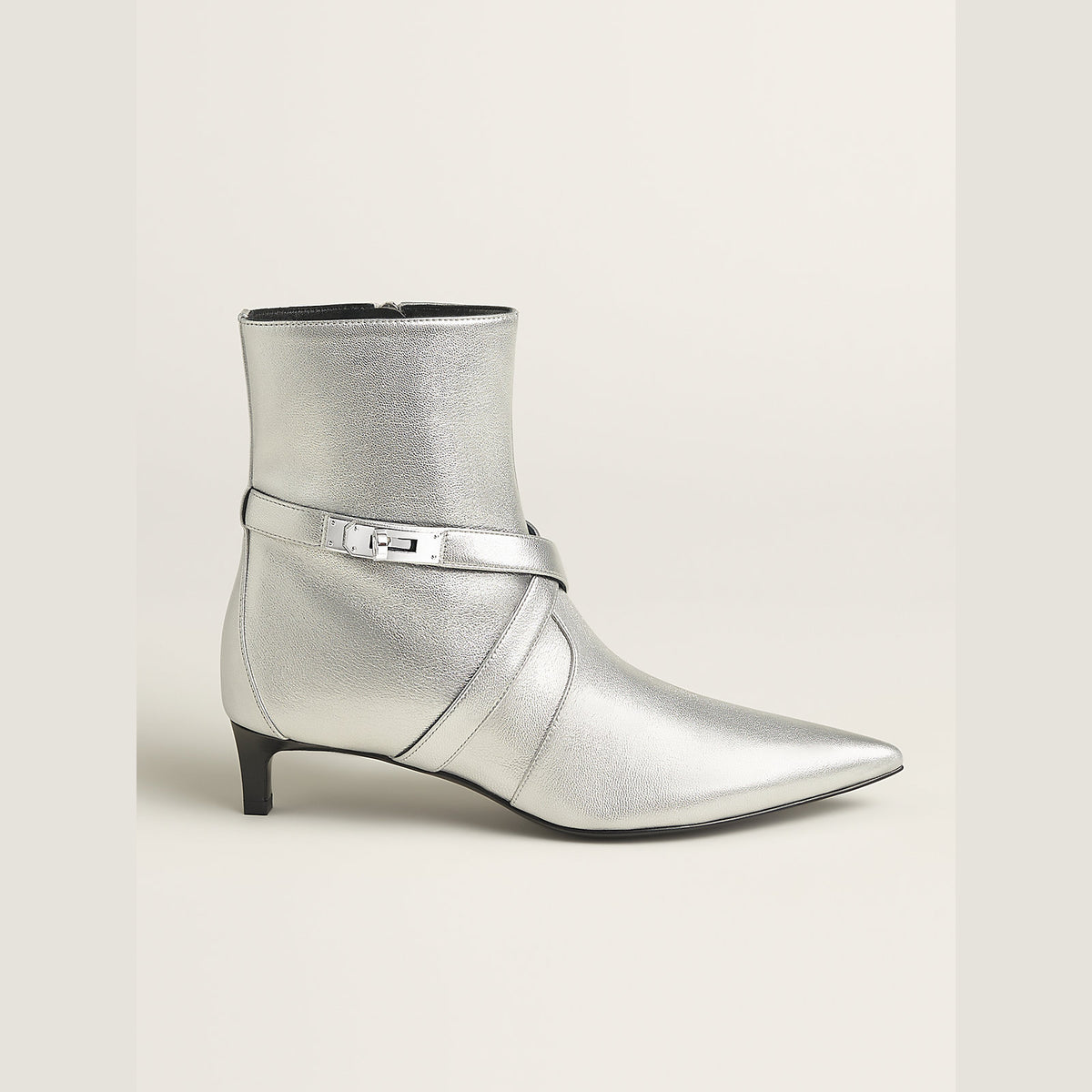 Women's Nice Ankle Boot Gris Argenté