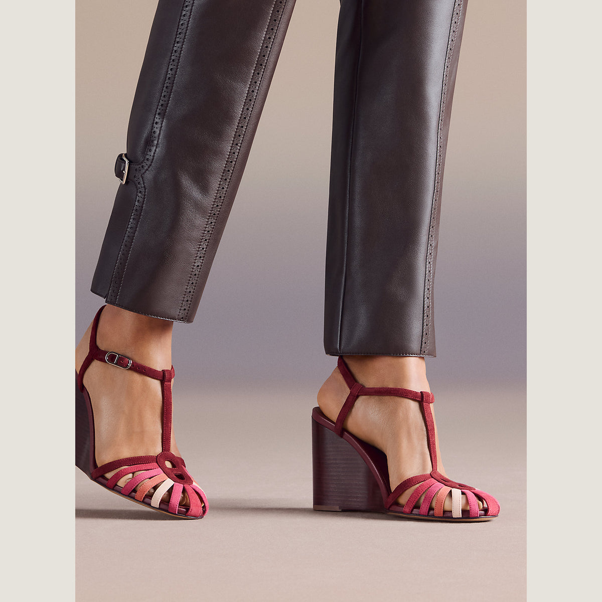 Women's Noa 95 Sandal Multicolore Rouge H