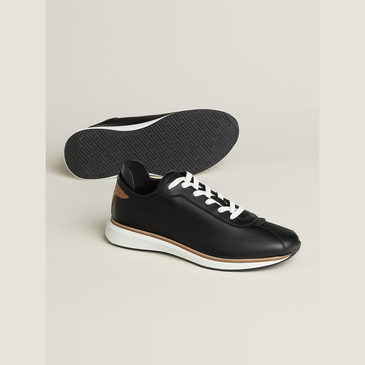 Men's Nobu Sneaker Noir / Tan