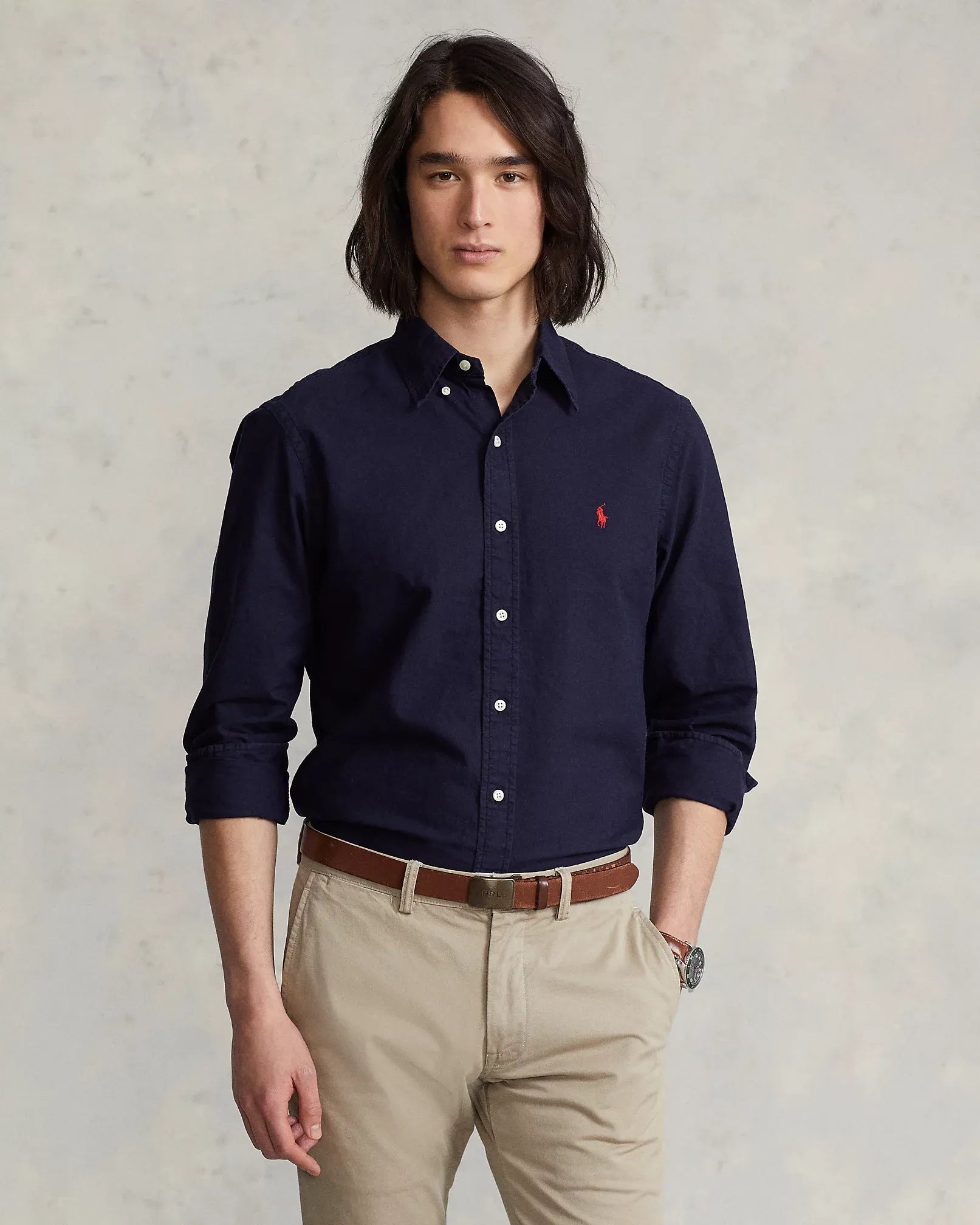 Garment-Dyed Oxford Shirt