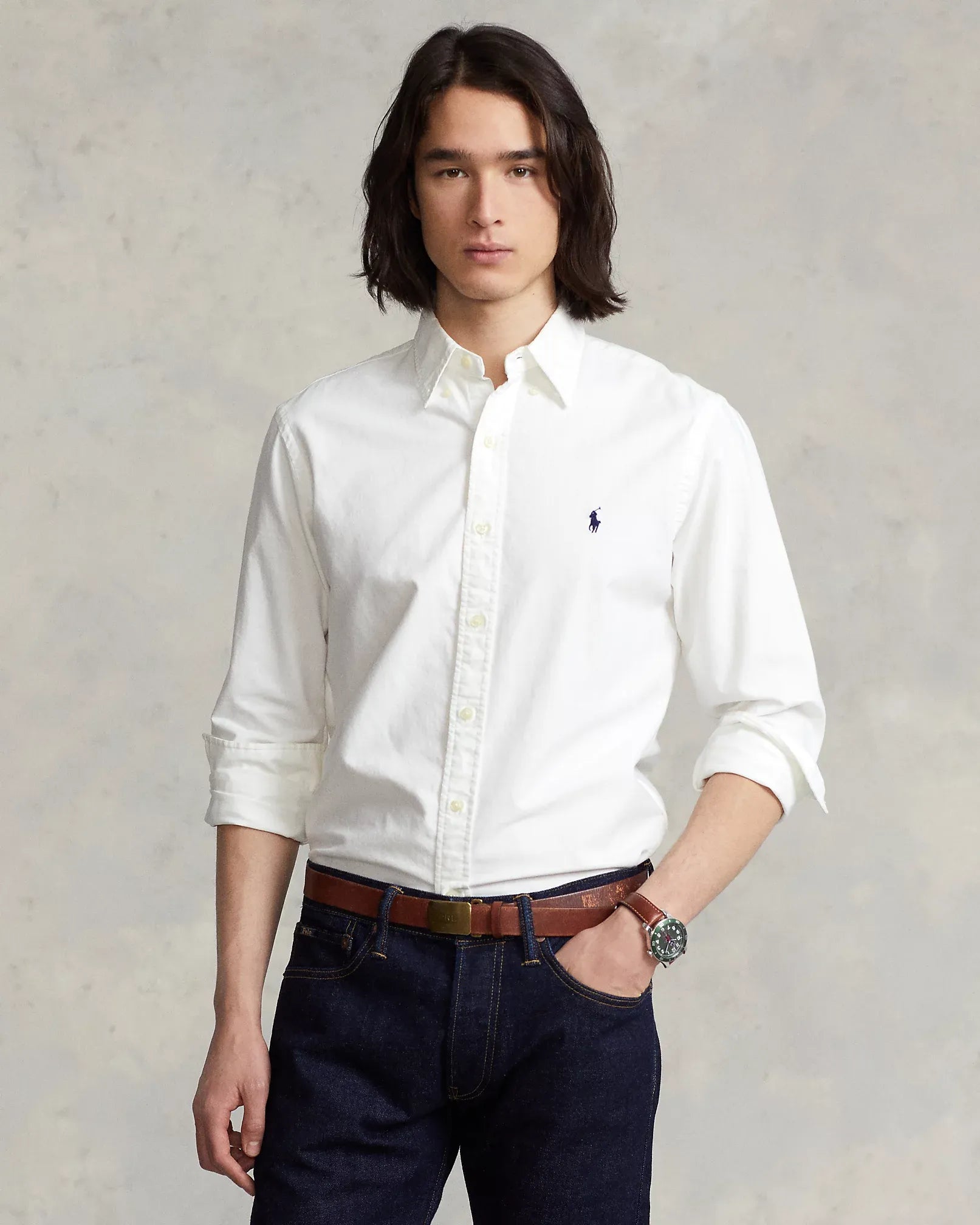 Garment-Dyed Oxford Shirt