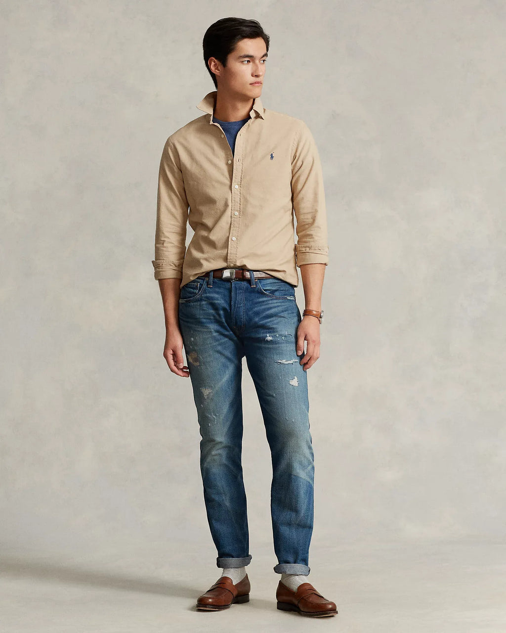 Garment-Dyed Oxford Shirt