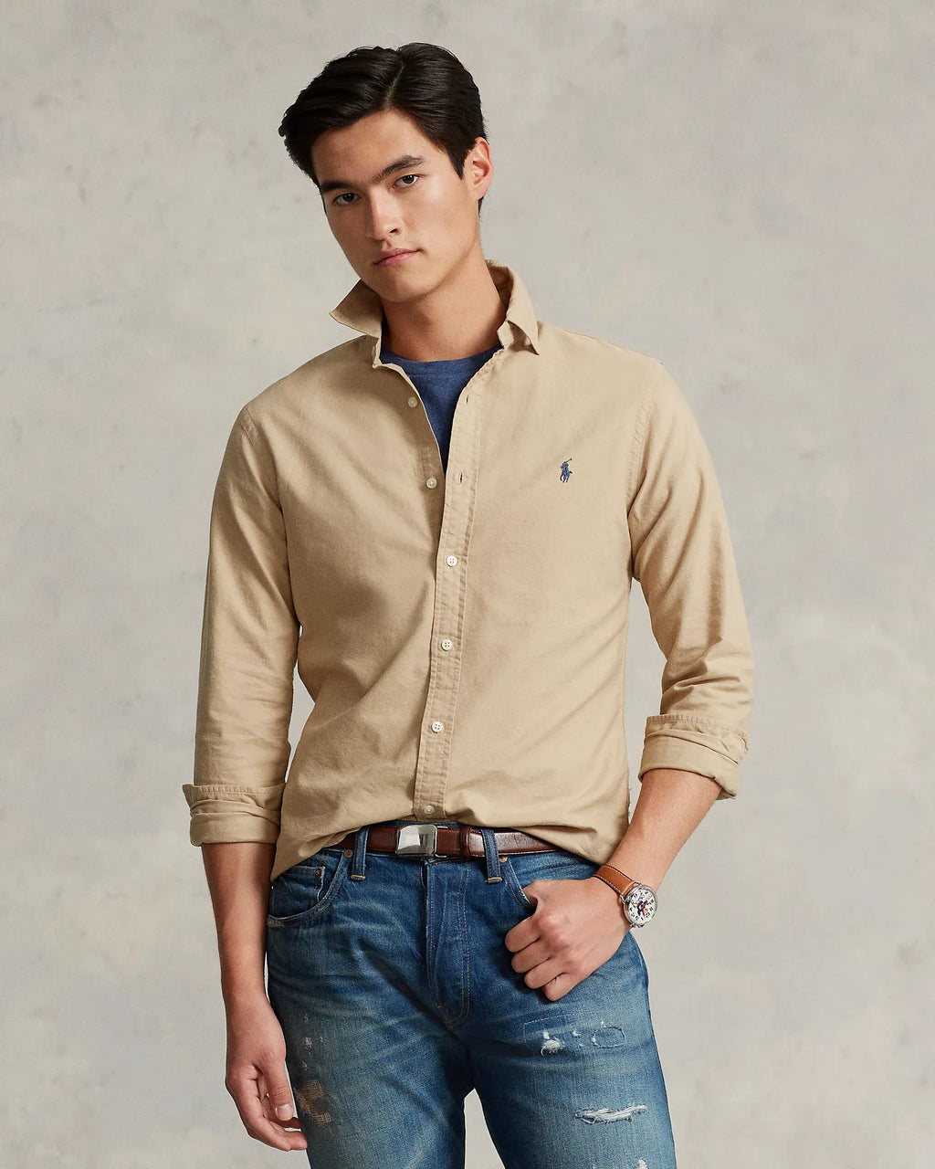 Garment-Dyed Oxford Shirt