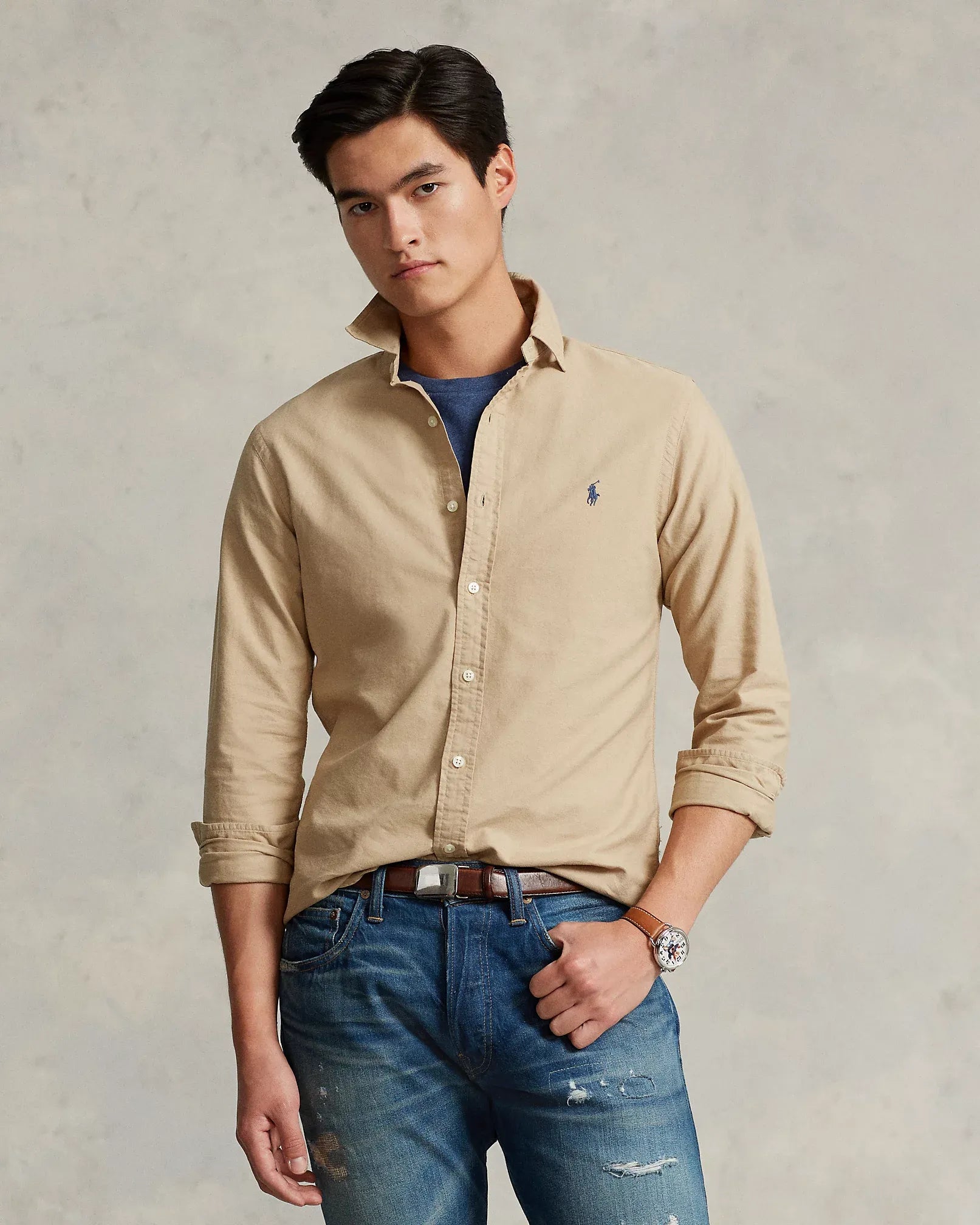 Garment-Dyed Oxford Shirt