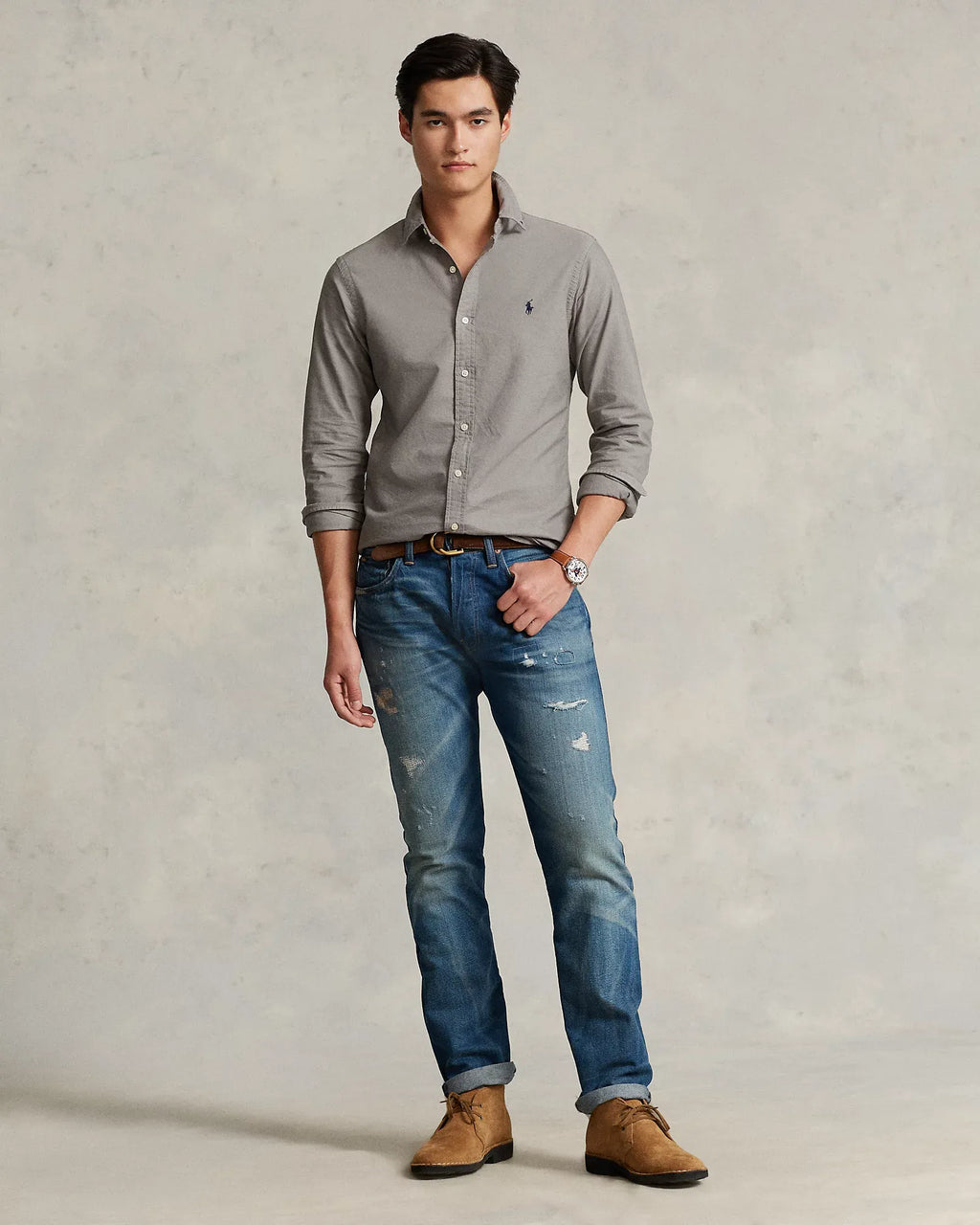 Garment-Dyed Oxford Shirt