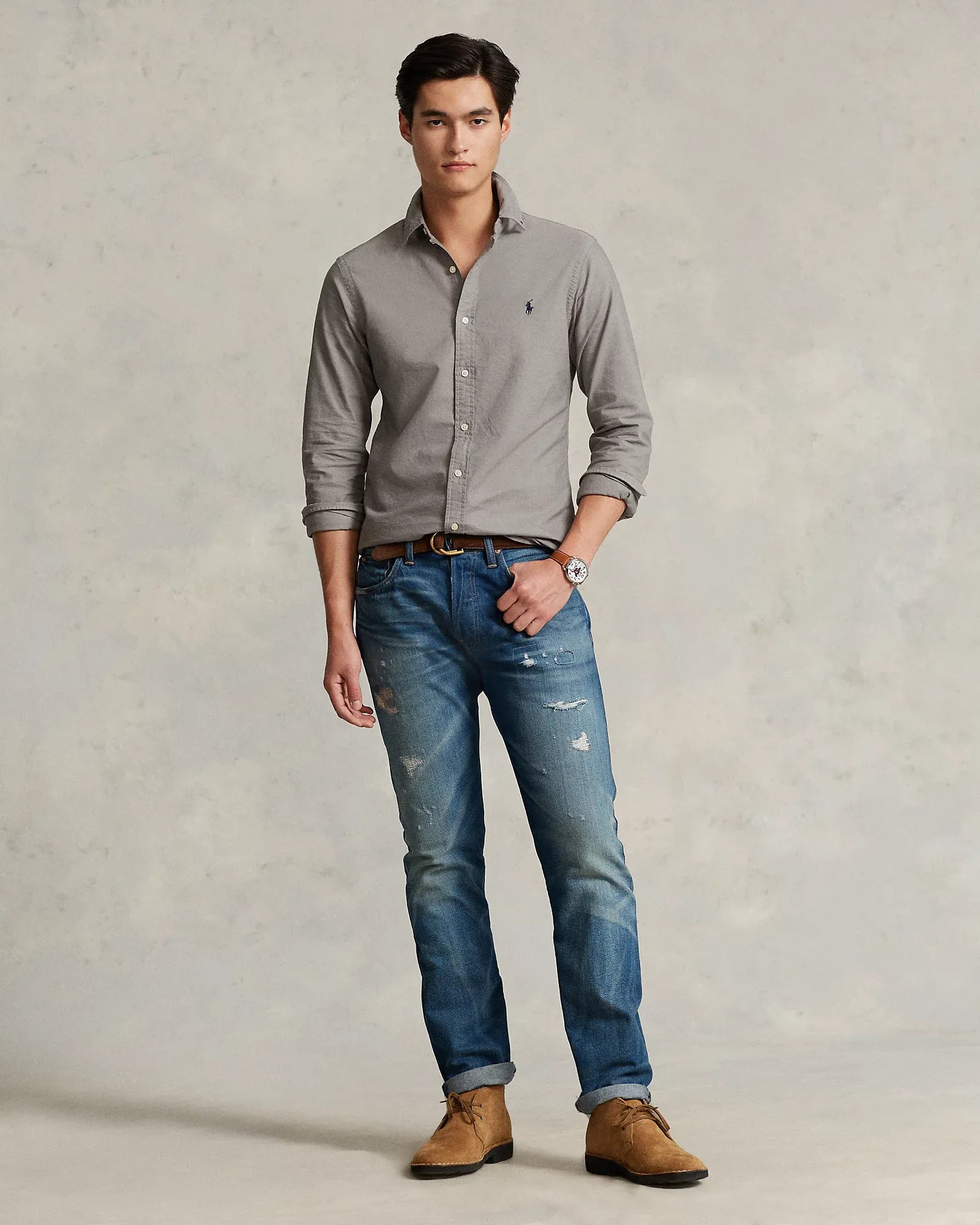 Garment-Dyed Oxford Shirt