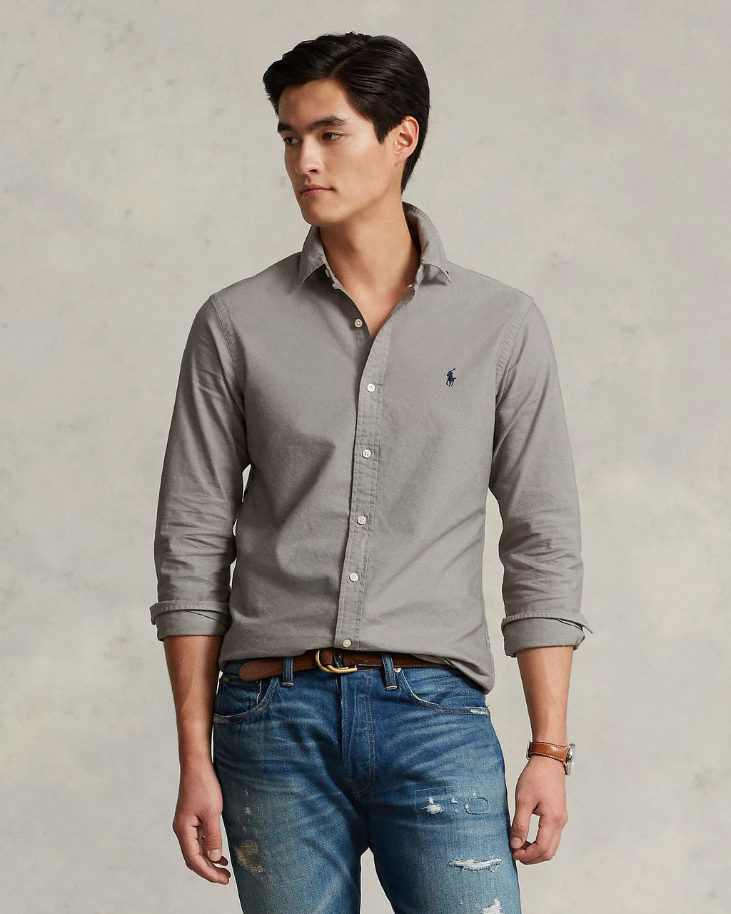 Garment-Dyed Oxford Shirt