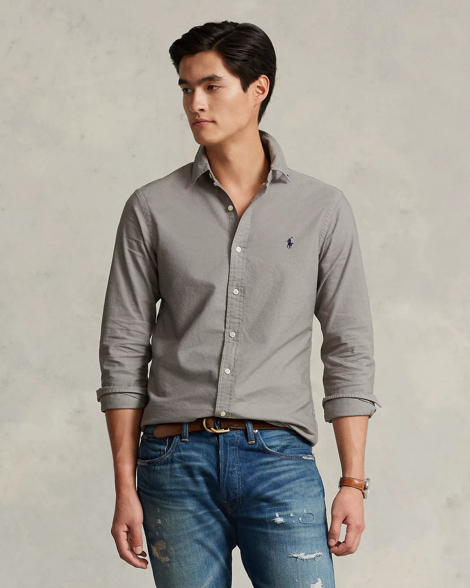 Garment-Dyed Oxford Shirt