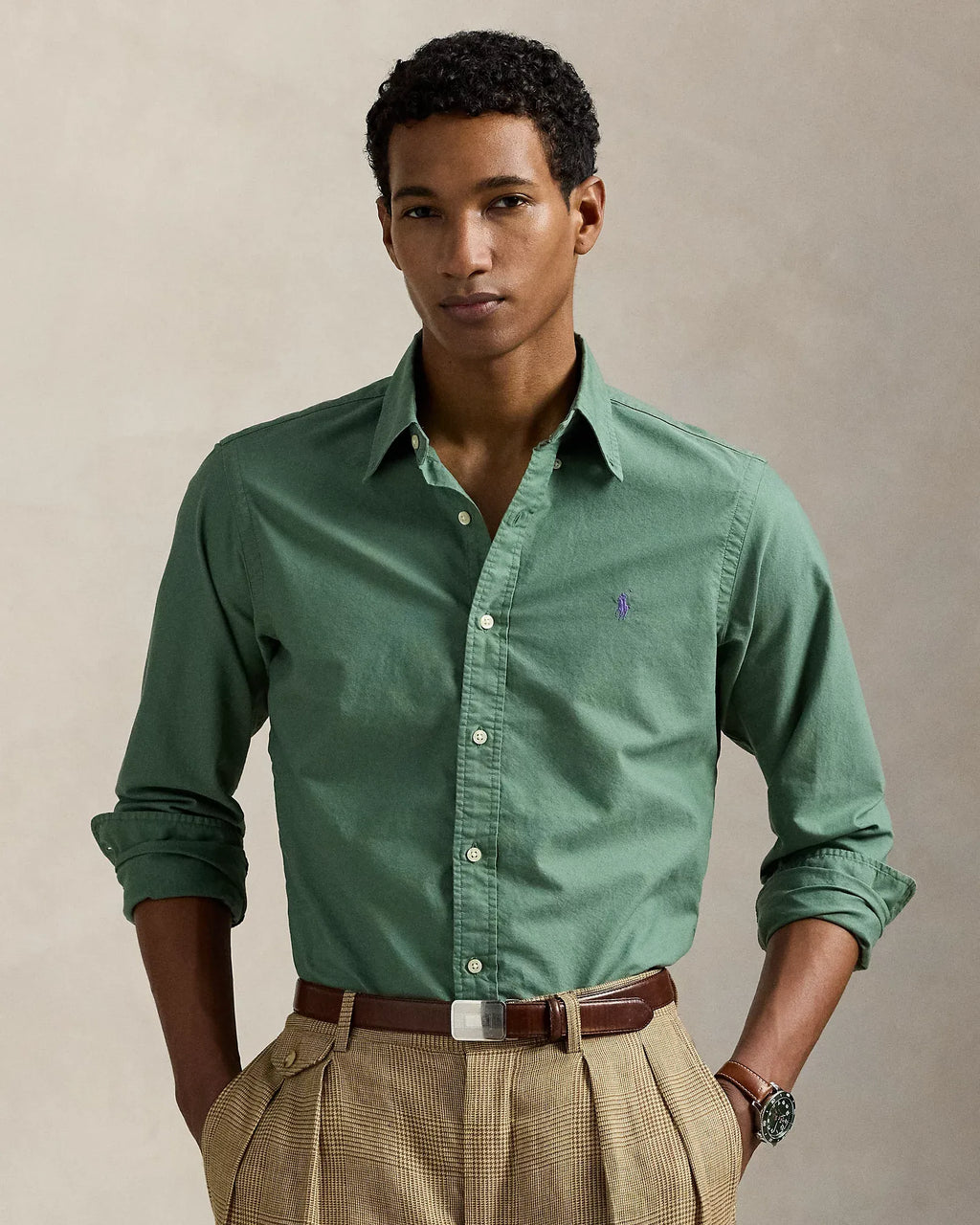 Garment-Dyed Oxford Shirt