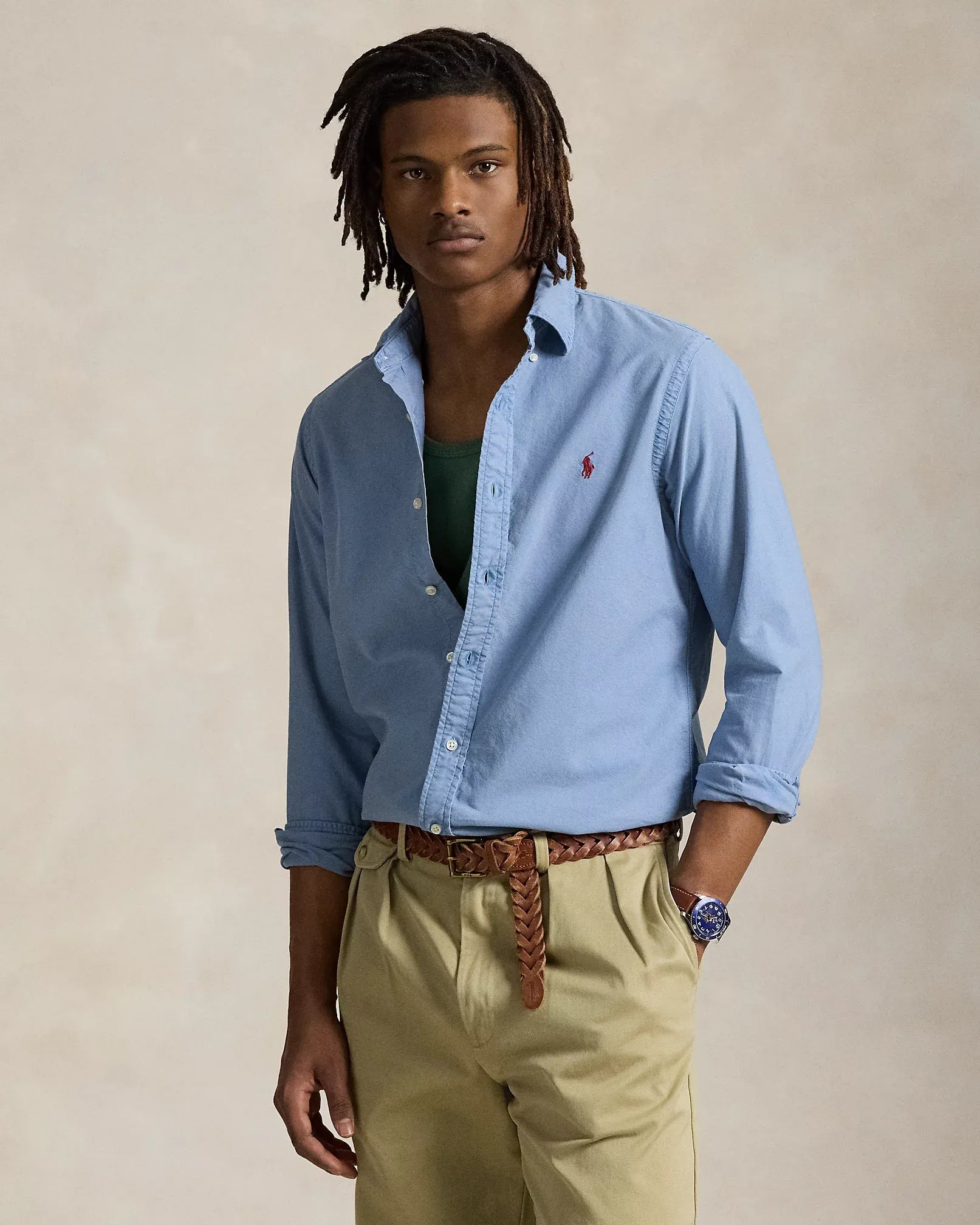 Garment-Dyed Oxford Shirt