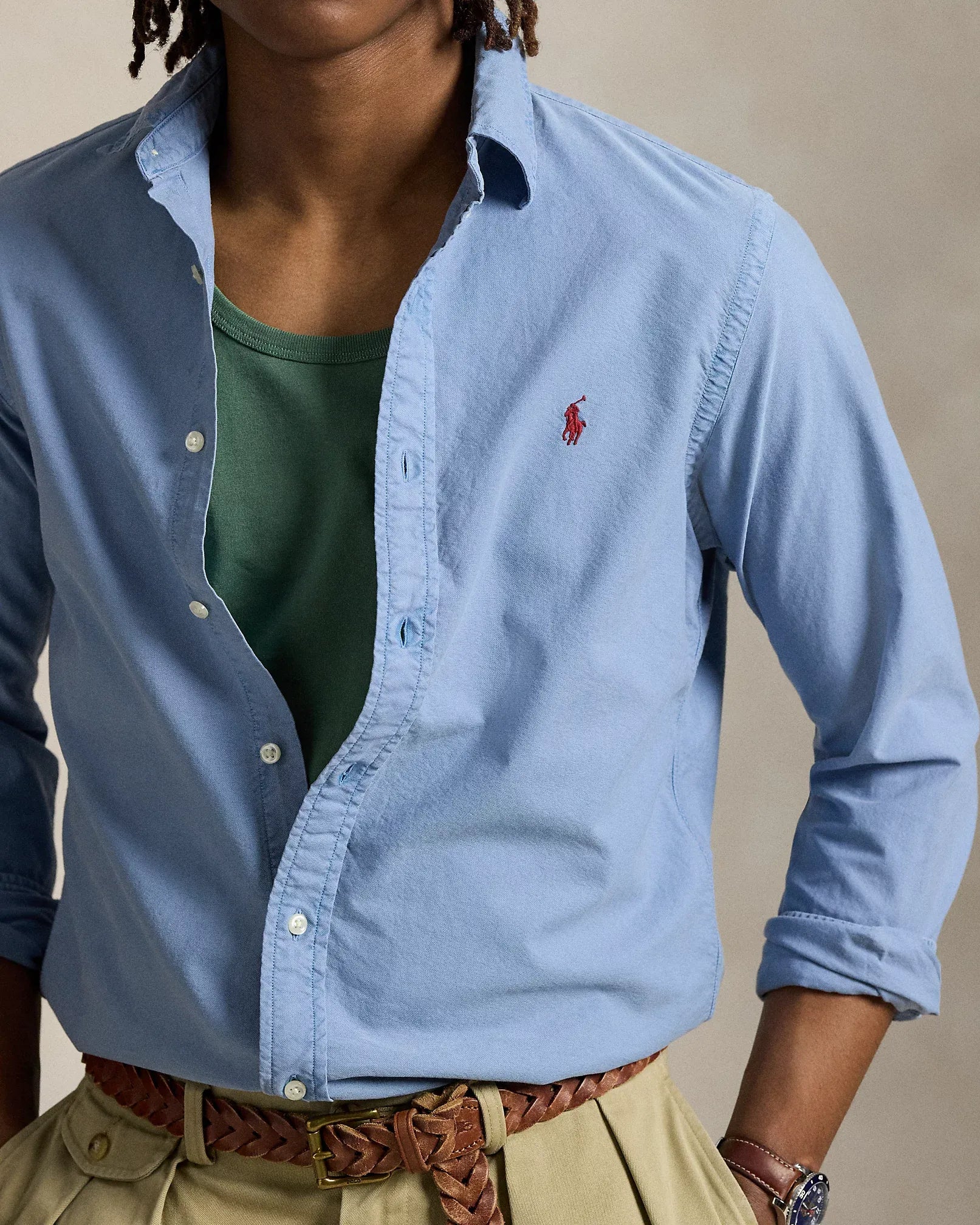 Garment-Dyed Oxford Shirt