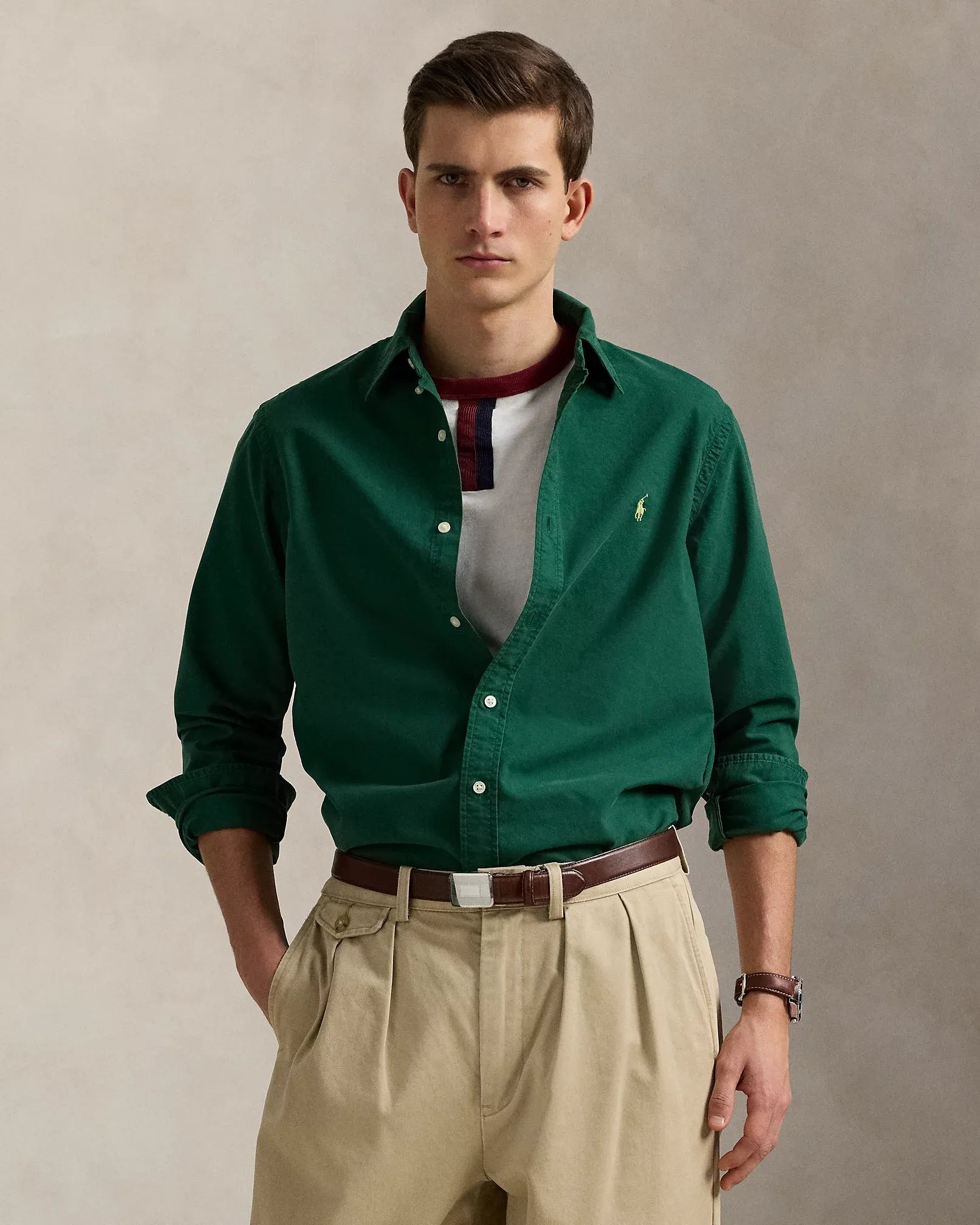 Garment-Dyed Oxford Shirt