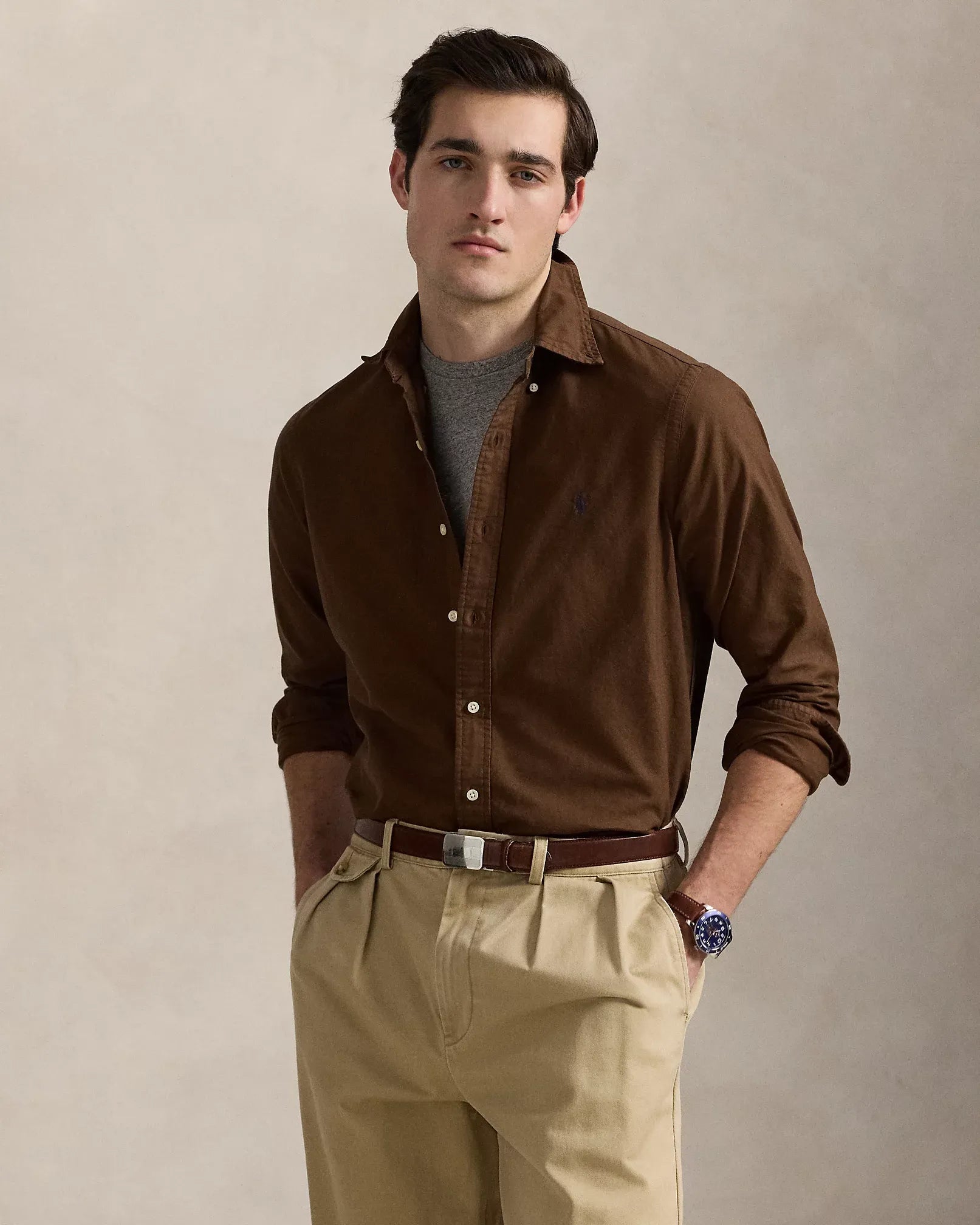 Garment-Dyed Oxford Shirt