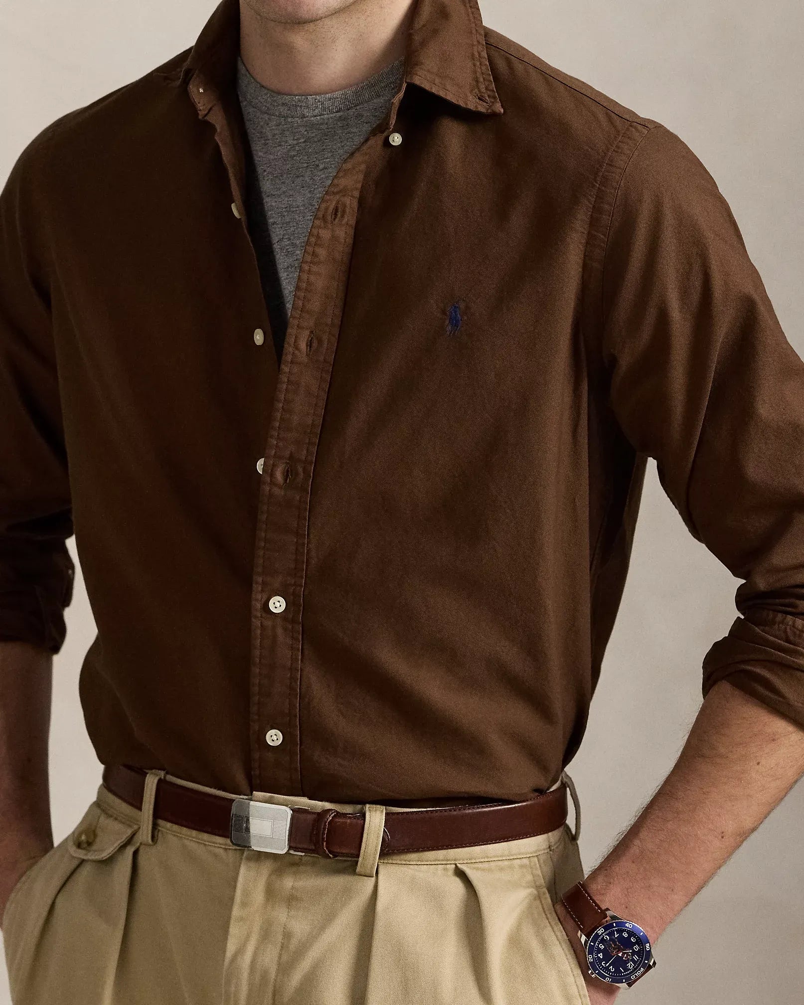 Garment-Dyed Oxford Shirt