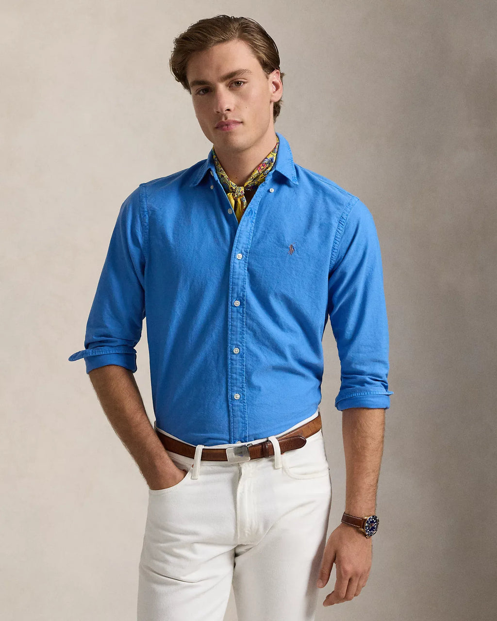Garment-Dyed Oxford Shirt