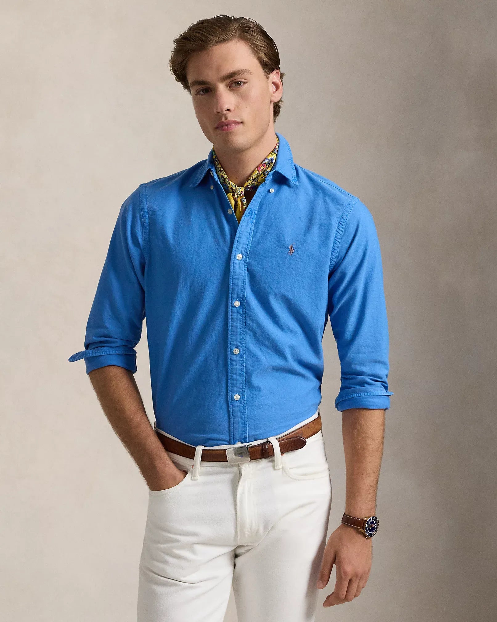 Garment-Dyed Oxford Shirt