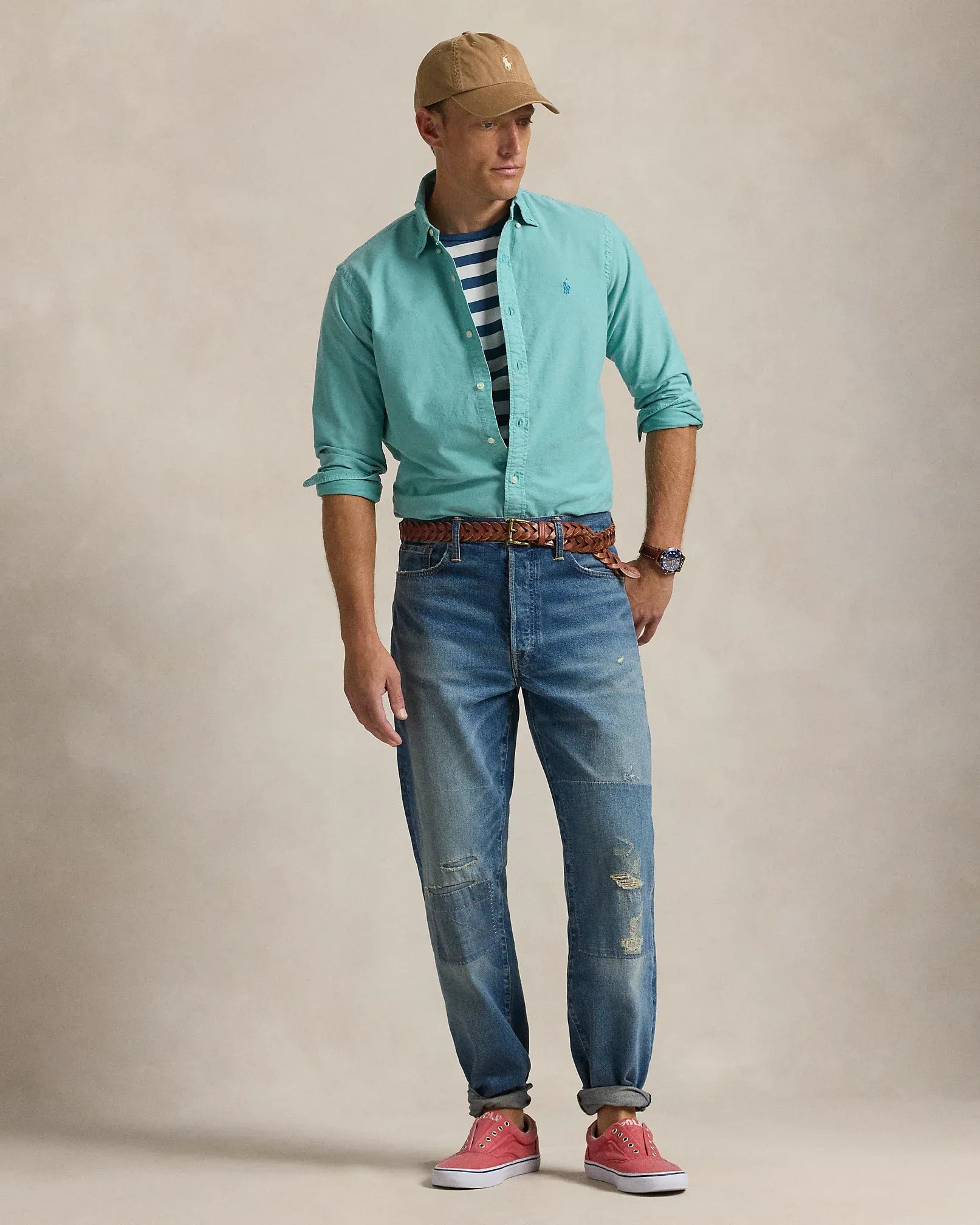 Garment-Dyed Oxford Shirt