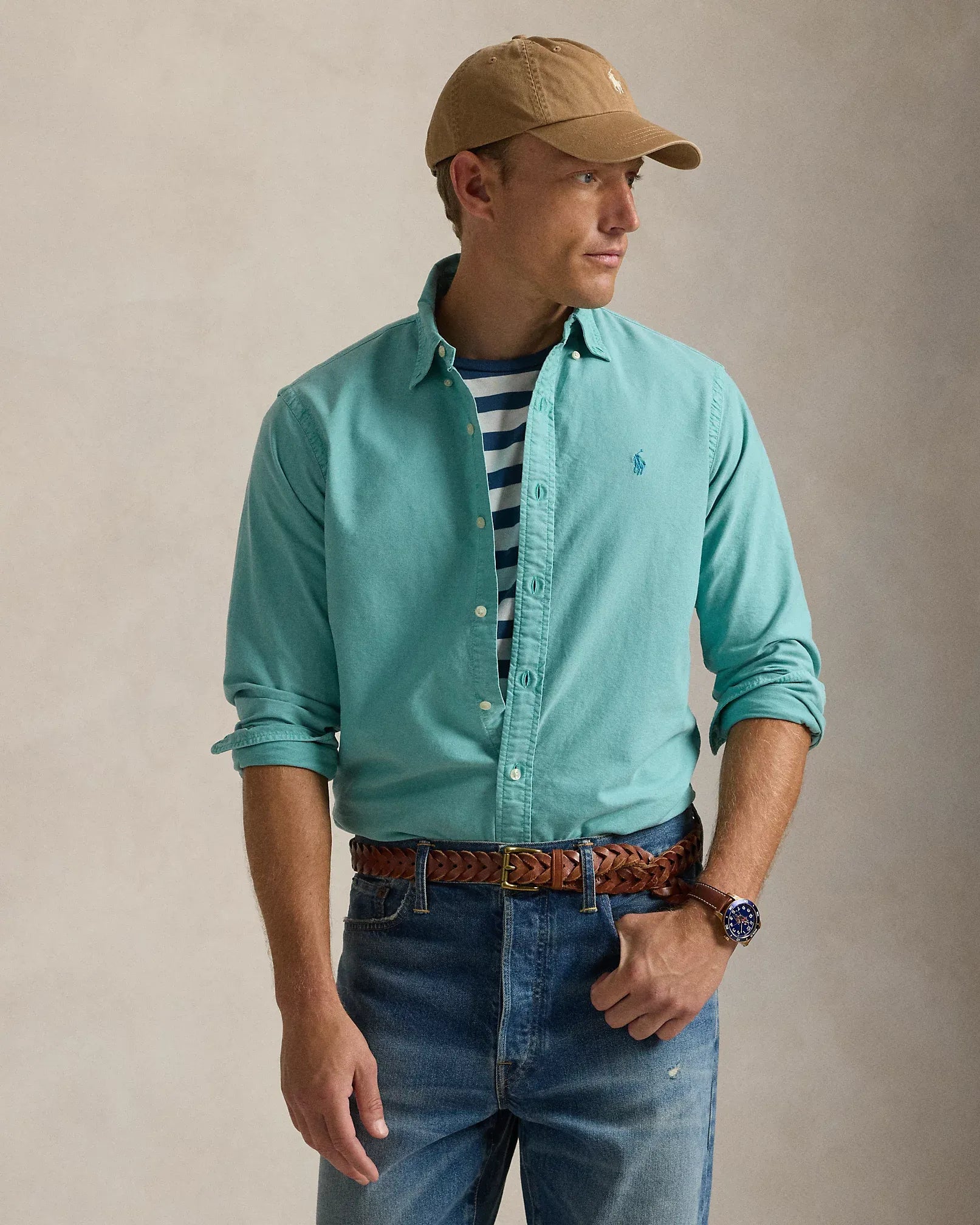 Garment-Dyed Oxford Shirt